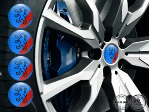 Peugeot Ruota Adesivo Logo Design Cupola Resina